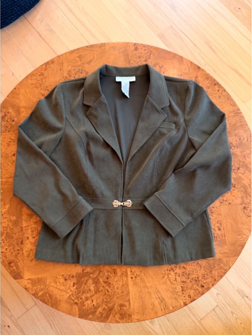 Sag Harbor Olive Green Petite Dress Blazer Size 14P